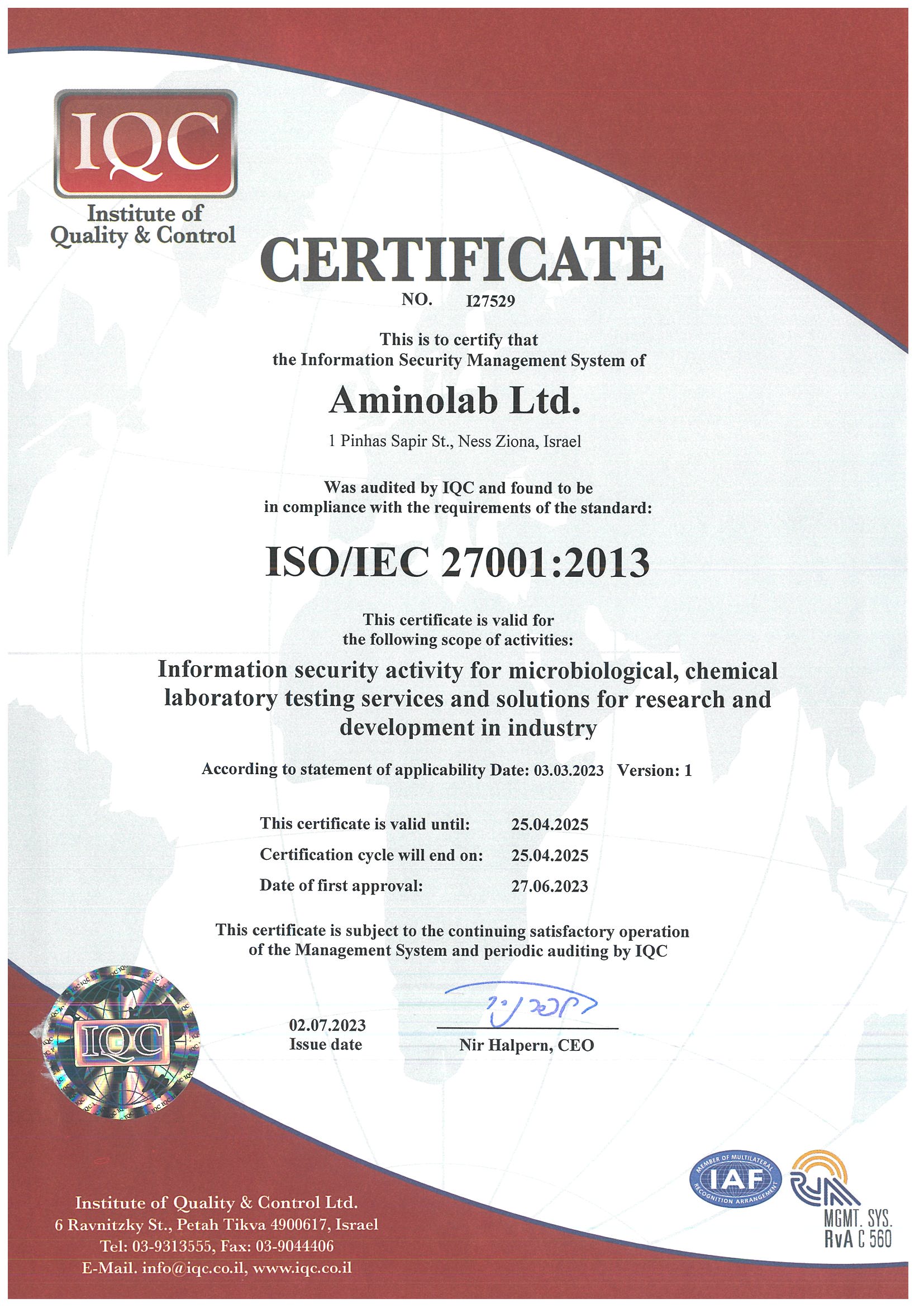 Ethylotest homologué : certification NF et normes ISO 9001